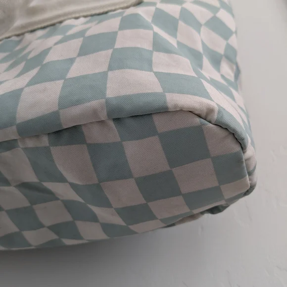 Checkered Tote Bag with Front Pocket - Picture 10 of 13